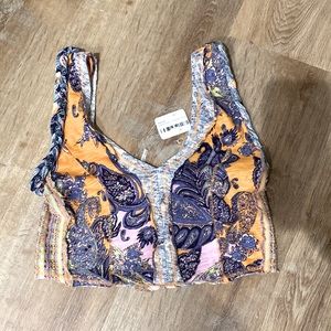 Free People Izabella tank top Tropicana combo size small- new with tags